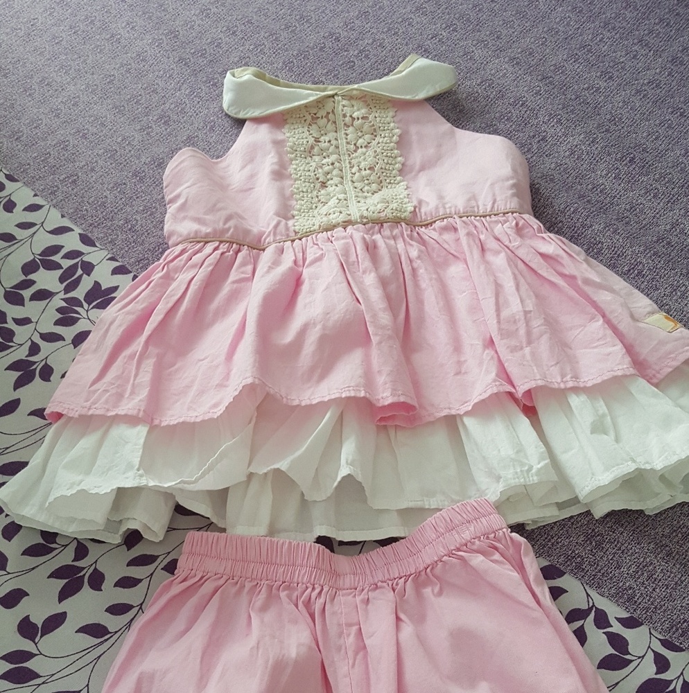 pink short set